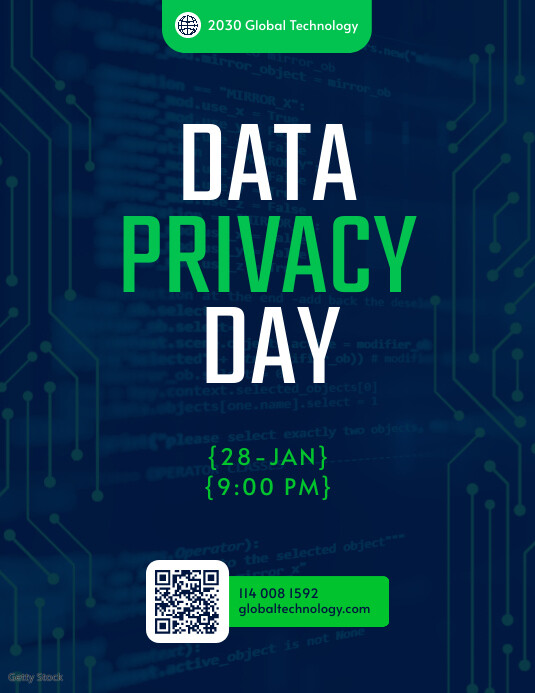 Data Privacy Day Event Flyer Template PosterMyWall