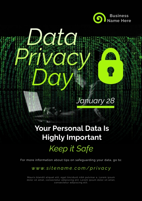 Data Privacy Day Flyer Template | PosterMyWall