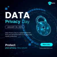 Data Privacy Day Square Template Wpis na Instagrama