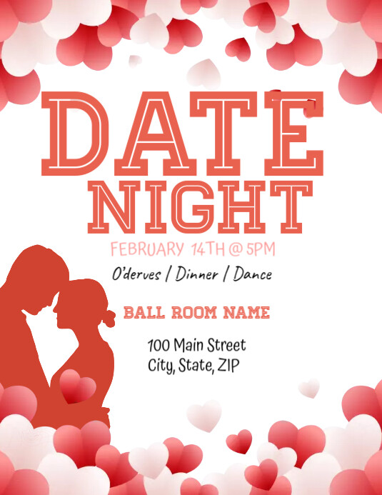 Date Night Folheto (US Letter) template