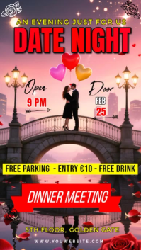 Date Night Invitation Instagram Story template