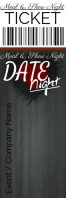 DATE Night tickets Banner 2' × 6' template