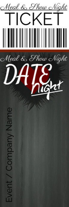 DATE Night Tickets Template PosterMyWall