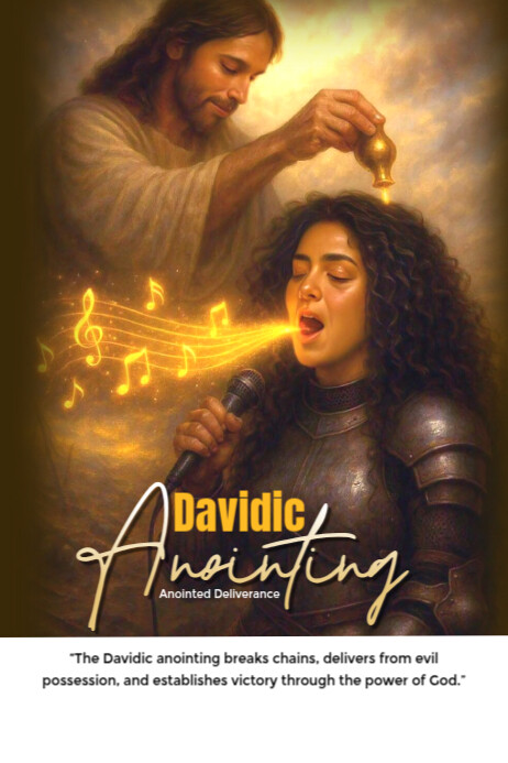 Davidic anointing Poster template
