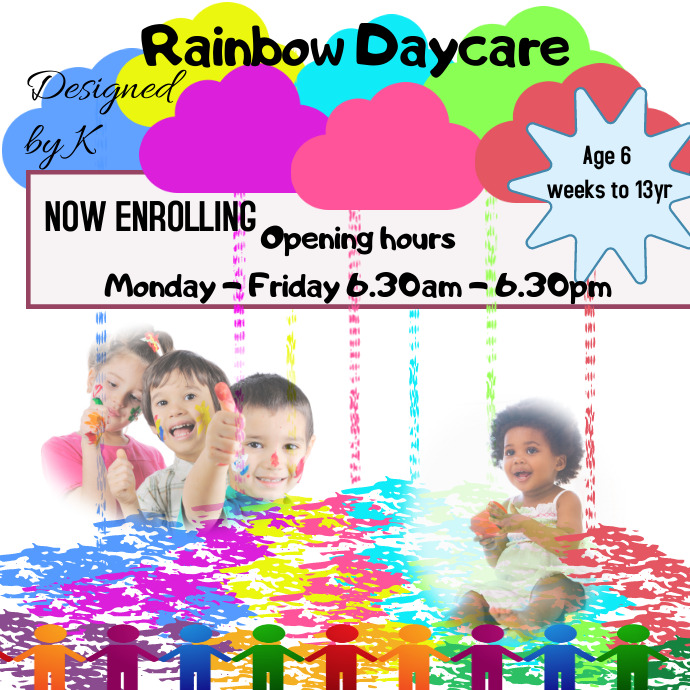 Day Care, Pre School, Kindergarten Ad Logo template