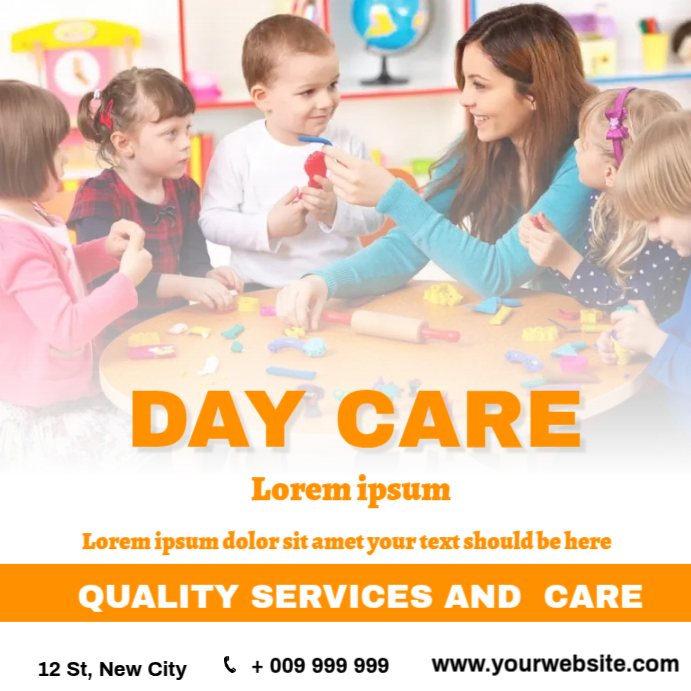 Day care Instagram Post template