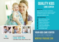 Day care Postcard Postal template