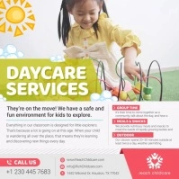 Day Care Service Instagram Video Square (1:1) template