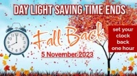 Day light saving (4) Digital Display (16:9) template