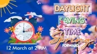 Day light savings spring Digitalt display (16:9) template