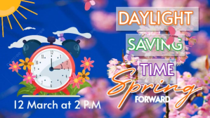 Day light savings spring Tampilan Digital (16:9) template