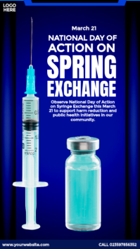 Day of Action on Syringe Exchange Instagram Story template