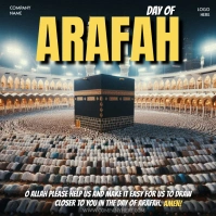 Day of Arafah Black Square Vierkant (1:1) template