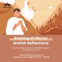 Day of Arafah Illustrated Instagram Post Wpis na Instagrama template