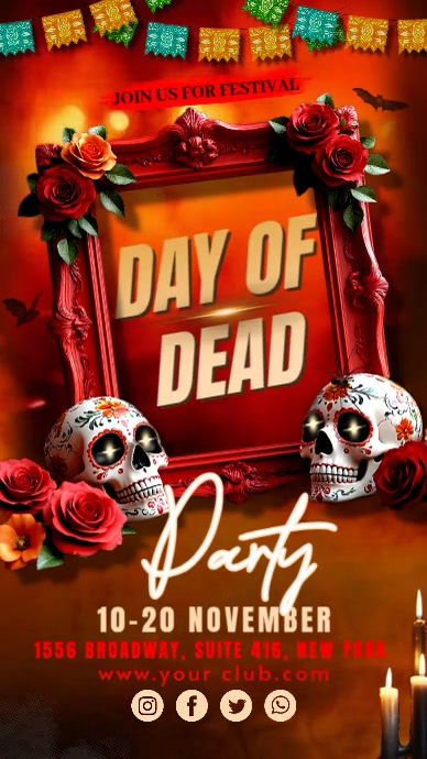 Day Of Dead Instagram Story template