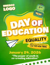 Day of Education Flyer (US Letter) template