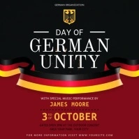 Day of German Unity Event Instagram Video Square (1:1) template