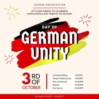 Day of German Unity Event Square Video template