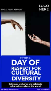 day of respect for cultural diversity post Instagram 快拍 template