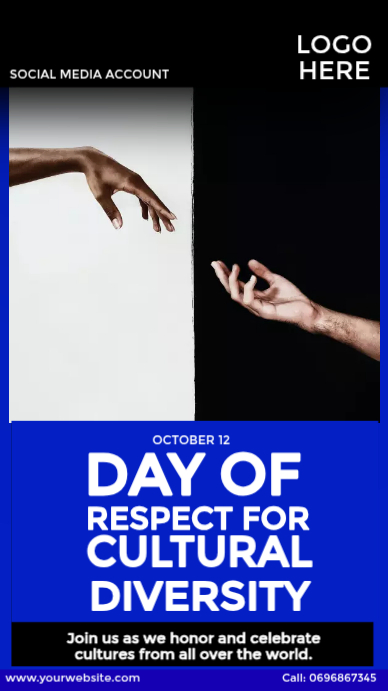 Modèle day of respect for cultural diversity post | PosterMyWall