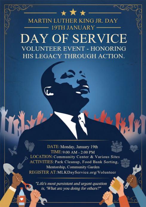 Copy of Day of Service | PosterMyWall