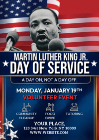 Day of Service / Volunteer Flyer A4 template