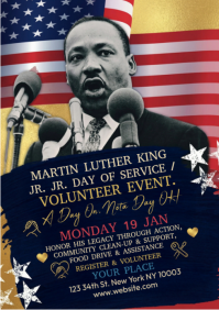 Day of Service / Volunteer Flyer A4 template