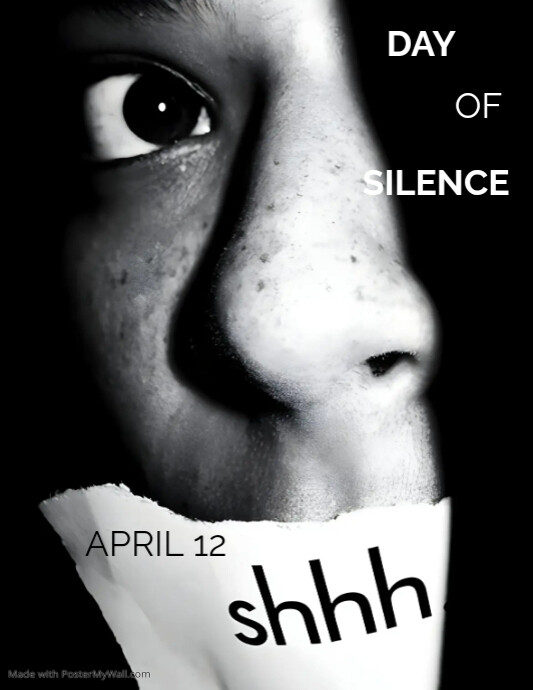 Day of silence Flyer (US Letter) template