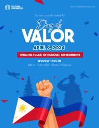 Day Of Valor Poster Flyer (US Letter) template