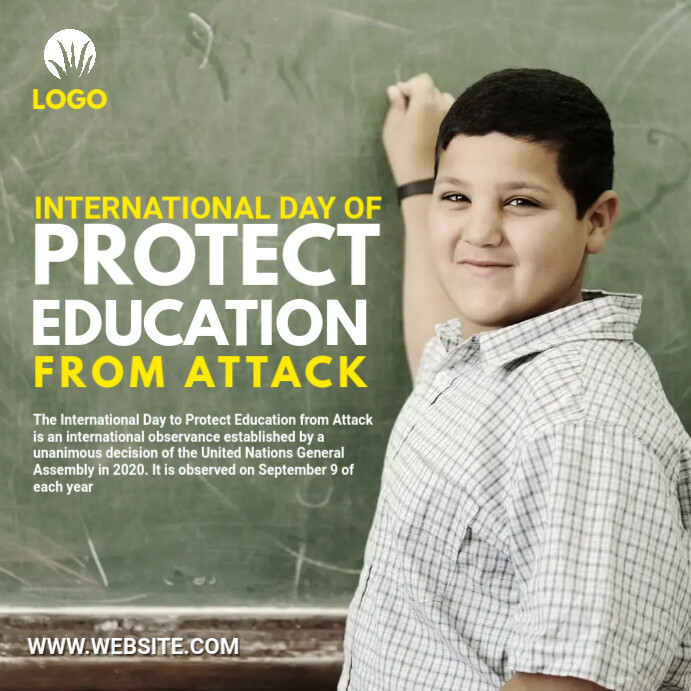 Day to Protect Education from Attack Template | PosterMyWall