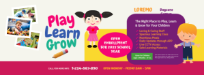 Daycare Center Facebook Cover Photo Facebook-Cover template