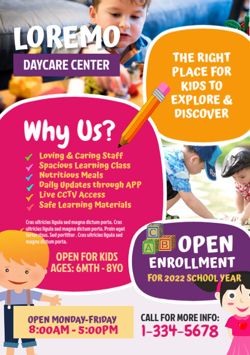 Daycare Center Flyer Template | PosterMyWall