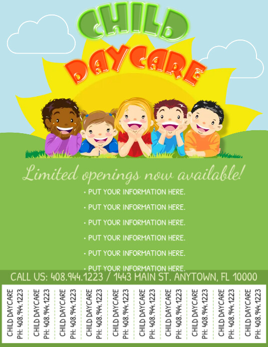 Daycare Flyer Template PosterMyWall Daycare Flyer Template PosterMyWall