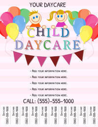 daycare flyer template babysitting templates flyers postermywall care child posters brochure customize customizable social