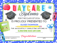Daycare Graduation Diploma Editable Flyer (US Letter) template
