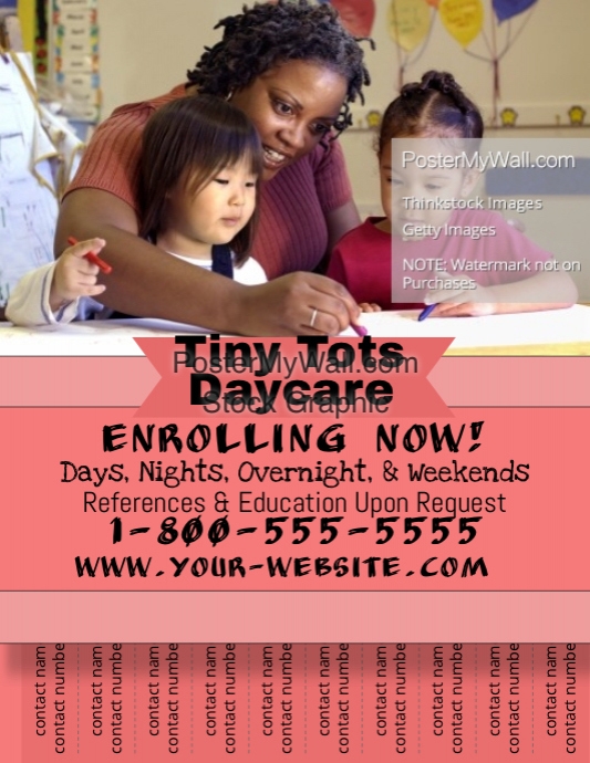 Daycare flyer. Template PosterMyWall