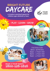 Daycare Preschool Flyer Template A4