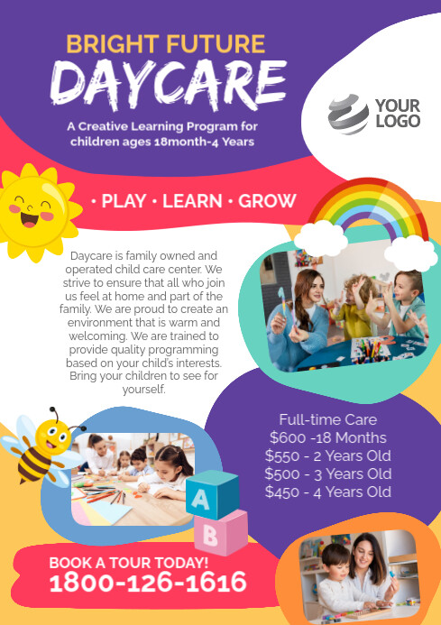 18  Free Daycare A6 Templates PosterMyWall 18  Free Daycare A6 Templates PosterMyWall