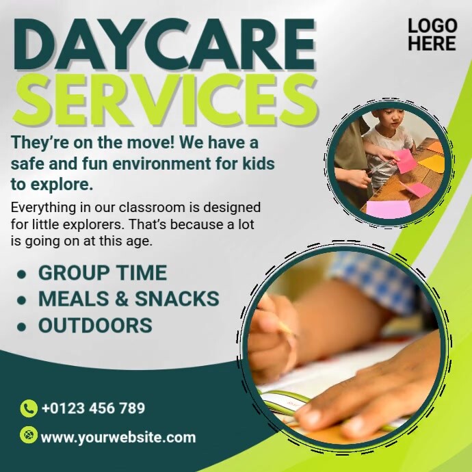 Daycare Services Template | PosterMyWall