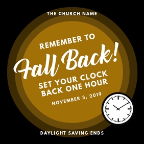 Fall Back Template | PosterMyWall