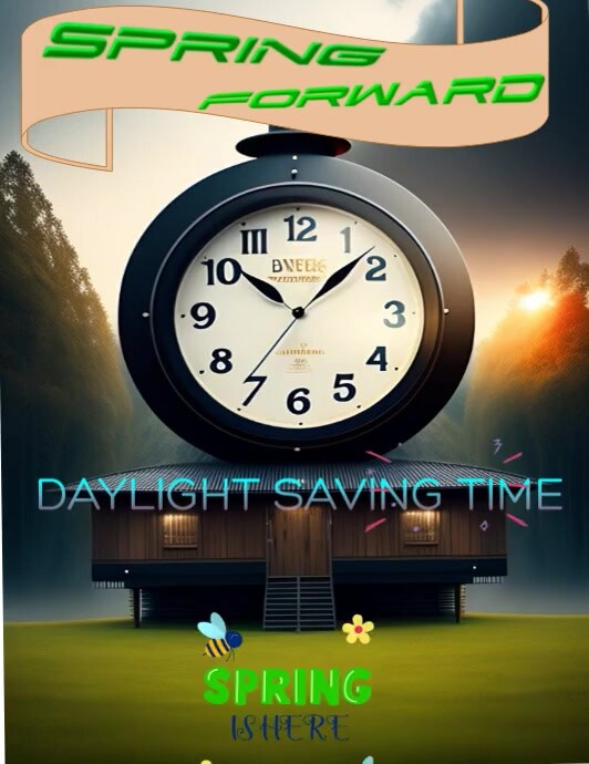 Daylight Saving Time 1 Volantino (US Letter) template