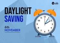 Daylight Saving Time Banner Design Ikhadi leposi template