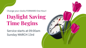 Daylight Saving Time Begins Spring Forward Tampilan Digital (16:9) template