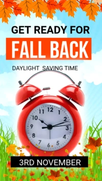 Daylight saving time Instagram-Story template