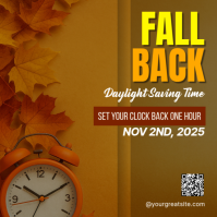 Blue Daylight Saving Time Instagram Post Template | PosterMyWall