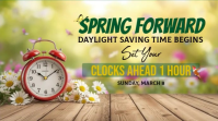 Daylight Saving Time Digital Display Video template