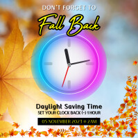 Fall Back Memo Fall Back Daylight Saving Time Template | PosterMyWall