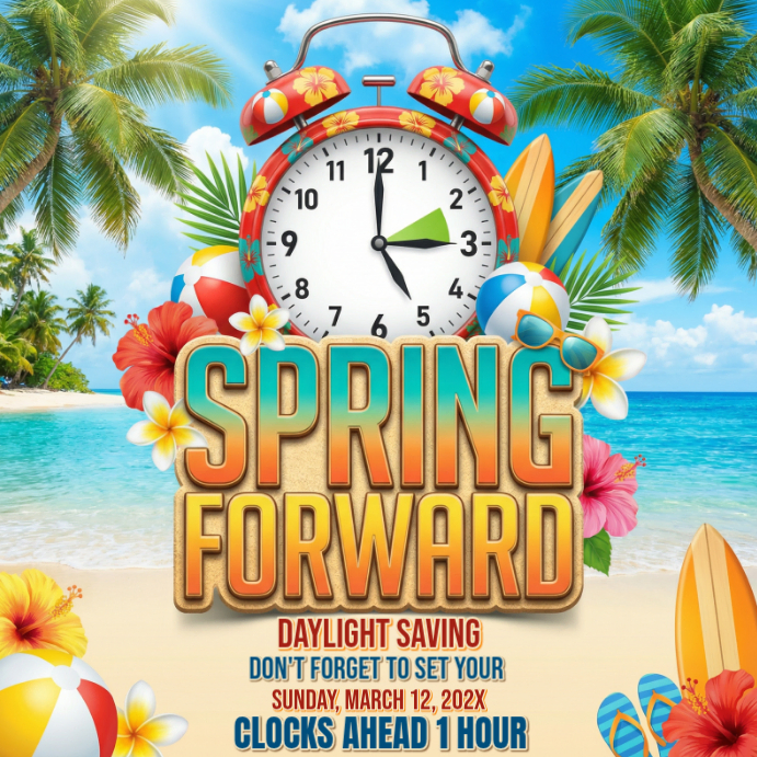 Daylight Saving Time Instagram Post Template | PosterMyWall