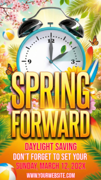 Daylight Saving Time Reminder Instagram Story template