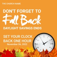 Daylight savings ends Instagram post. Template | PosterMyWall